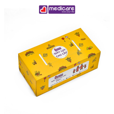 Giấy lụa cao cấp MEDiCARE hộp 150 tờ