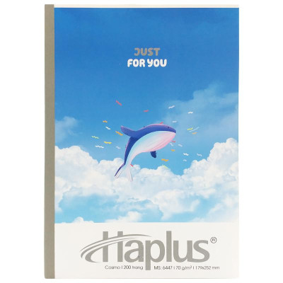 Combo 5 Tập Kẻ Ngang 200 Trang 70gsm Cosmo - Haplus 6447 (Mẫu Màu Giao Ngẫu Nhiên)