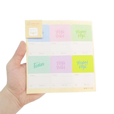 Bộ 24 Nhãn Vở B Cấp II - Linh Lan