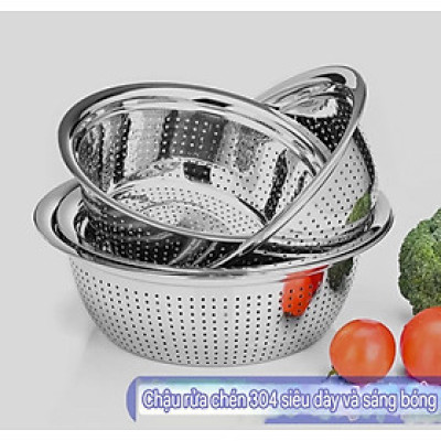rổ inox ,rá vo gạo inox 304% cao cấp