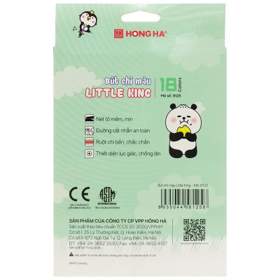Hộp 18 Bút Chì Màu Little King - Hồng Hà 8125