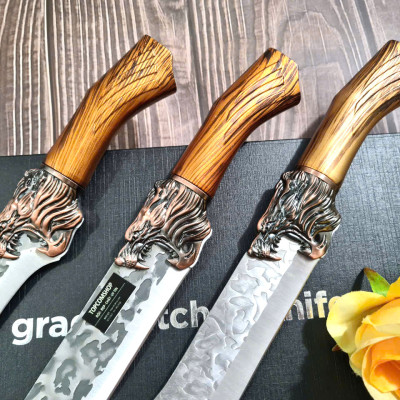 BỘ 3 DAO BẾP THÁI, LỌC KHÔNG RỈ MÃ H1A TR16