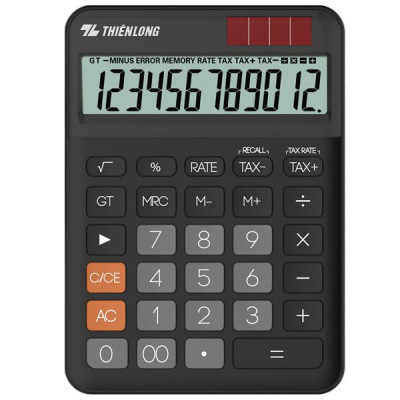 Máy Tính Văn Phòng Flexio - Thiên Long CAL-010 - Màu Đen