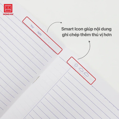 Vở Hồng Hà 72 trang kẻ ngang 7mm gáy ghim Sao mai Live Music 1693 định lượng 55 - 57gsm độ trắng 84% ISO Khổ vở 170 x 240mm (khổ nhỏ)