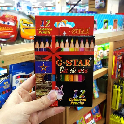 Bộ 2 Chì 12 Màu GStar Ngắn