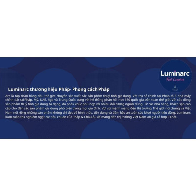 Đĩa Sâu Thủy Tinh Luminarc Diwali Trianon Trắng 23cm - bộ 6 đĩa - N3646