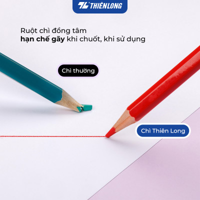 Bút chì 12/24 màu hai đầu - Double Ended Colored Pencils - Thiên Long Colokit