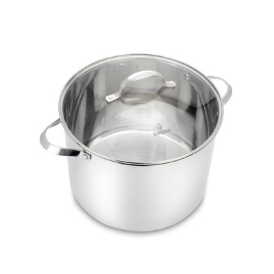 Nồi luộc gà inox 304 cao cấp 5 đáy Kalpen Lermat dung tích 12L/15L, bảo hành 5 năm chuẩn Đức