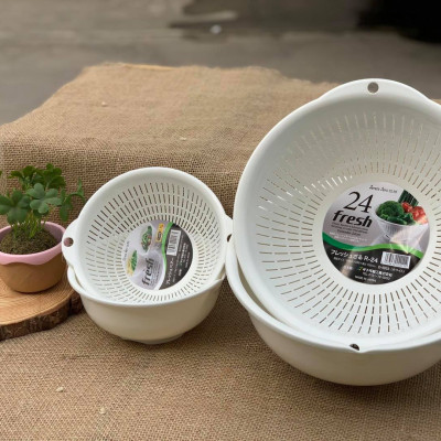 Chậu lót tròn Sanada Seiko 3.6L, kiểu dáng đơn giản, màu sắc tươi sáng, đẹp mắt -nội địa Nhật Bản 