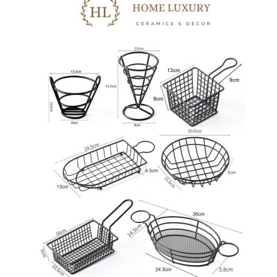 Khay đựng đồ chiên | GIỎ DECOR CHUYÊN DỤNG ĐỰNG ĐỒ CHIÊN - KHOAY TÂY - NEM CHUA RÁN