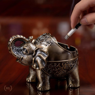 Gạt tàn hoàng gia Voi Thái | GẠT TÀN VOI HOA VĂN HỌA TIẾT TÂN CỔ ĐIỂN