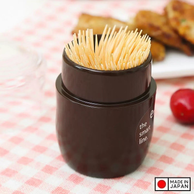 Hộp đựng tăm 80ml kiểu dáng nhỏ gọn tiện lợi khi sử dụng trong nhà bếp - nội địa Nhật Bản 