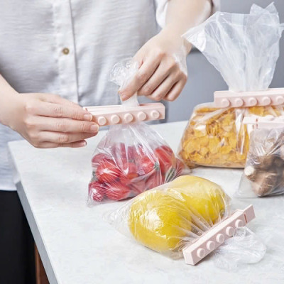 [Combo 10] Kẹp miệng túi thực phẩm YOKO bảo quản thực phẩm, bảo quản đồ ăn, tránh ẩm mốc, chất liệu nhựa PP chống giòn gãy - Hàng Inochi an toàn tiêu chuẩn Nhật