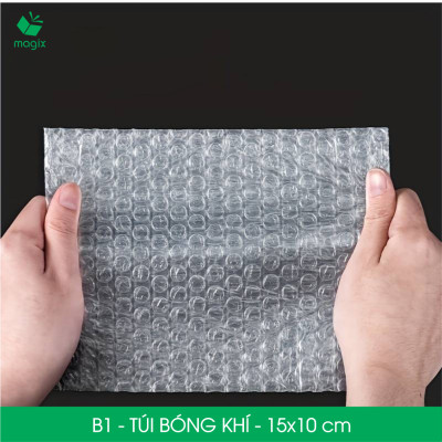 B1 - 15x10 cm - 50 Túi bóng khí chống sốc đóng hàng - Túi gói hàng, bọc chống sốc, xốp chống sốc