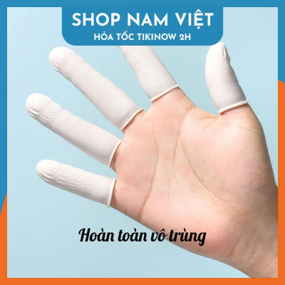 Bao Ngón Tay Cao Su Tăng Độ Bám, Kháng Khuẩn, Dùng Được Cảm Ứng