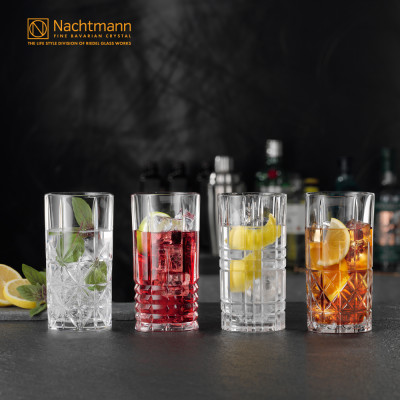 Bộ 4 ly pha lê cao Nachtmann Highland - Hàng chính hãng Đức