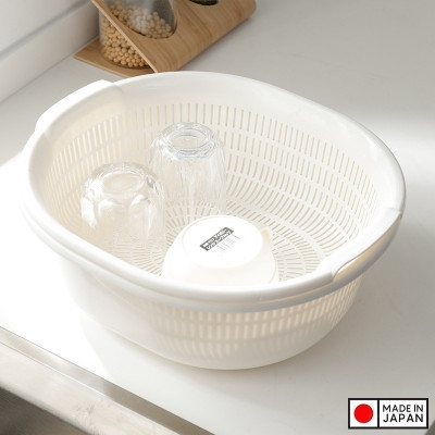 Bộ chậu và rổ dáng oval thương hiệu Sanada Seiko 5.3L - Hàng nội địa Nhật Bản | Made in Japan