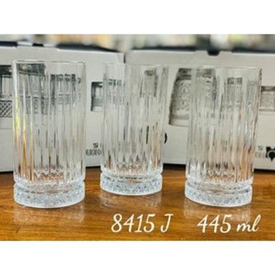 BỘ 6 LY THỦY TINH CHỊU NHIỆT CAO CẤP - BỘ 6 CỐC THỦY TINH 445ML