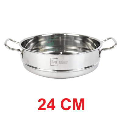 Bộ nồi inox cao cấp FIVESTAR Standard 3 đáy 6 chiếc inox 430 nắp kính dùng được bếp từ , hồng ngoại , tặng 1 vá canh