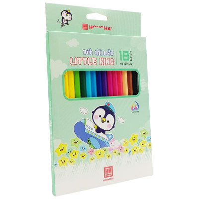 Hộp 18 Bút Chì Màu Little King - Hồng Hà 8125