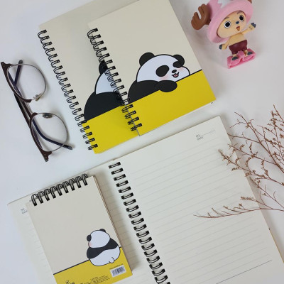 Sổ Lò Xo Trên Giấy Trơn - 160 Trang 9 x 13 cm 80gsm - Panda - The Sun 02
