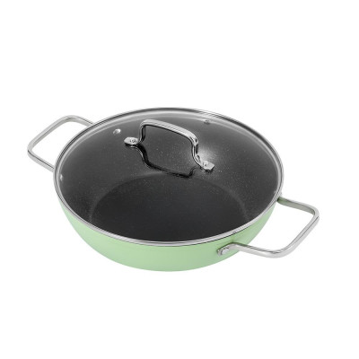 Nồi lẩu chống dính vân đá Elmich El-5553GY28 size 28cm  - Hàng chính hãng