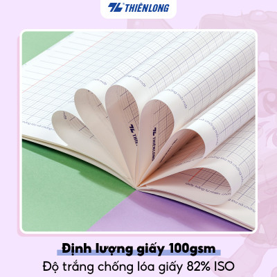 Tập học sinh 48 trang 4 ô ly vuông 2.5mm 100gsm Thiên Long - Akooland thế giới học cụ thần kỳ - Mẫu ngẫu nhiên