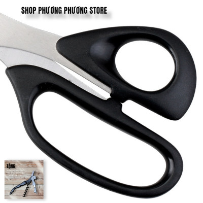 Kéo Hàn Quốc Nhà Bếp Kéo Cắt Gà Cắt Đồ Đa Năng Cao Cấp ( Tặng Khui Hộp 3 in 1 )