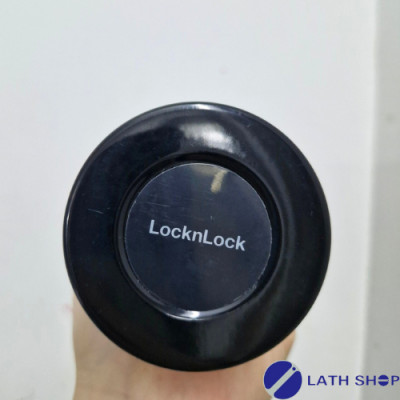 Bình Giữ Nhiệt Lock&Lock  Rouund One Touch Tumbler LHC3296 Màu Đen Mở Nắp 1 Chạm -500ml - Hàng Chính Hãng