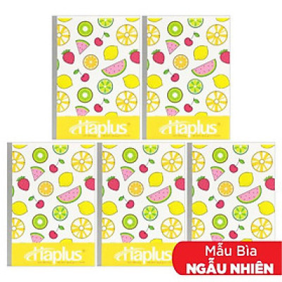 Combo 5 Tập Fruit Kẻ Ngang 200 Trang ĐL 58-60g/m2 - Haplus 5679 (Mẫu Màu Giao Ngẫu Nhiên)