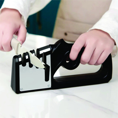 Mài Dao Kéo Cầm Tay Đa Năng Inox 4 Trong 1 Phục Hồi Lưỡi Dao Hiệu Quả.