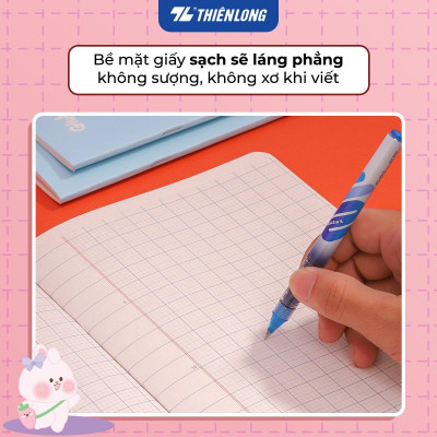 Tập học sinh 48 trang 5 ô ly vuông 2.5mm chấm kẻ 2/3 100gsm NB-116 Thiên Long - Mẫu ngẫu nhiên