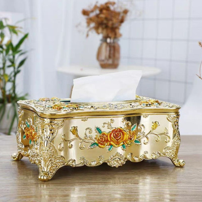 Hộp khăn giấy Hợp kim chữ nhật 76101C