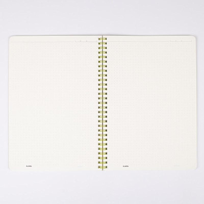 Vở Dot Grid lò xo kép bìa nhựa 2 mặt KLONG B5 120 trang 100/76; MS: 578
