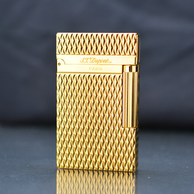 Vỏ Hột Quẹt Bật Lửa Gas Đá S.T Upon D69V Thiết Kế Họa Tiết Vân Kim Cương Mini Độc Đáo - Dùng Gas Đá Cao Cấp