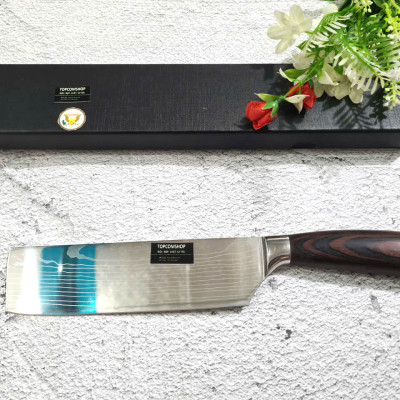 DAO - DAO BẾP NHẬT BẢN USUBA THÉP DAMASCUS MÃ DT125 nt topcomshop vn