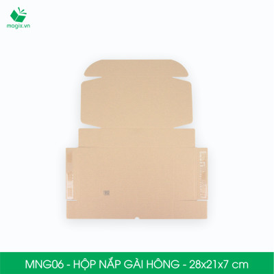 MNG06 - 28x21x7cm - Combo 60 hộp nắp gài hông - Thùng carton đóng hàng 
