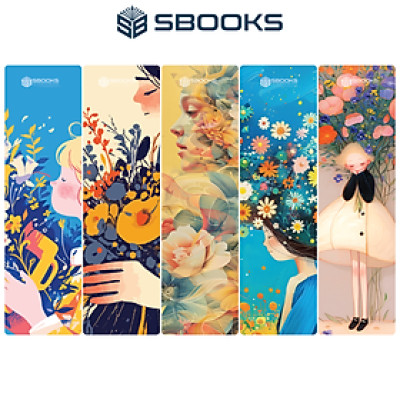 5 Cái Bookmark Kẹp Sách, Dấu Trang Hoạ Tiết Các Loại Hoa - SBOOKS