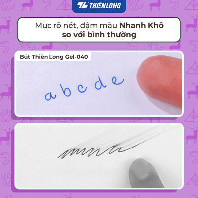 Combo 5/10/20 Bút gel Quick Dry Thiên Long GEL-040