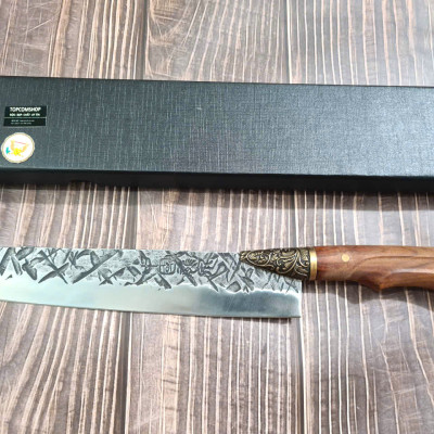 DAO BẾP - DAO THÁI HOA VĂN KHÂU ĐỒNG MÃ A6 DT157 NT topcomshop vn