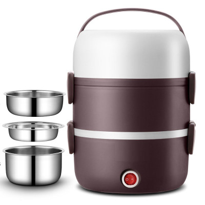 Hộp Cơm Điện Cặp Lồng Điện Hâm Cơm Tự Động 3 Tầng PS-103 - Màu Ngẫu Nhiên - Hàng Chính Hãng