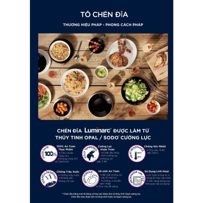 Đĩa Thủy Tinh Luminarc Diwali Light Turquoise 25cm đựng thức ăn, chịu nhiệt, cường lực - Bộ 3 đĩa - P2611