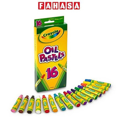 Hộp Bút Sáp Dầu 16 Màu - Oil Pastel - Crayola 524616