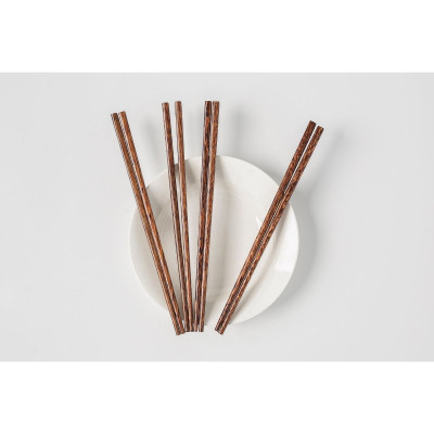 Bộ 10 đôi đũa dừa đá Thăng Long PHUSANG được làm từ gỗ tự nhiên không chất bảo quản dùng trong nhà hàng khách sạn và bàn ăn