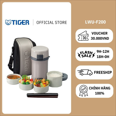 Hộp đựng cơm giữ nhiệt Tiger 4 ngăn LWU-F200 (1.48L)
