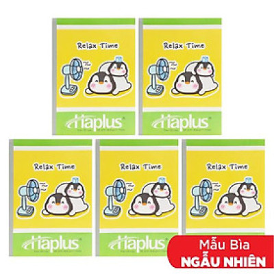 Combo 5 Tập Kẻ Ngang 120 Trang ĐL 58-60g/m2 - Haplus 5518 (Mẫu Màu Giao Ngẫu Nhiên)