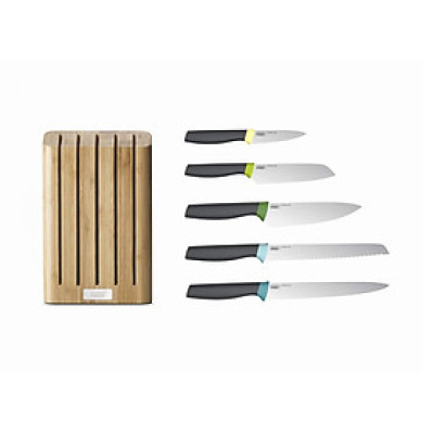 Bộ dao 6 chi tiết Joseph Joseph 10300 Elevate Knives Bamboo Hàng chính hãng