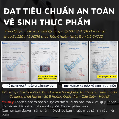 Cốc (Ly) cách nhiệt, giữ nhiệt DandiHome inox 304 (500ml)