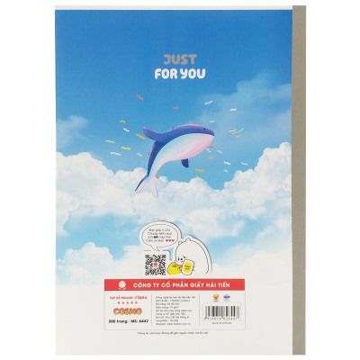 Combo 5 Tập Kẻ Ngang 200 Trang 70gsm Cosmo - Haplus 6447 (Mẫu Màu Giao Ngẫu Nhiên)