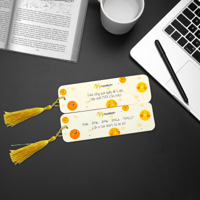 Combo 03 cái Bookmark đánh dấu sách truyền cảm hứng có tua rua (ngẫu nhiên)